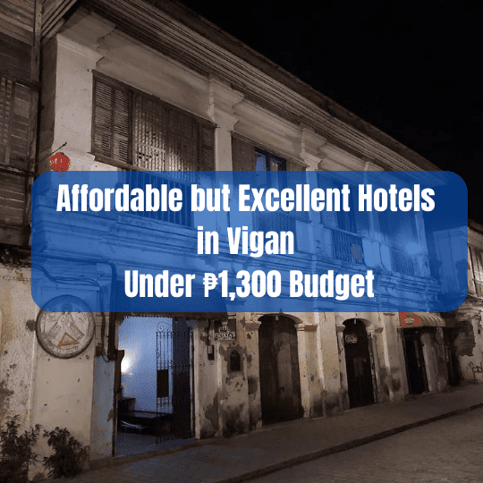 affordable hotels in vigan